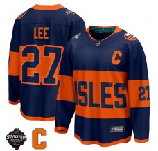 Pánské Dres New York Islanders Anders Lee 27 2024 Stadium Series Captain Patches Námořnická Modrá Breakaway Alternativní