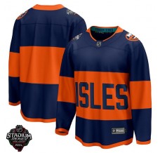 Pánské Dres New York Islanders Blank 2024 Stadium Series Patch Námořnická Modrá Breakaway Alternativní