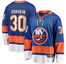 Pánské Dres New York Islanders Ilya Sorokin 30 Královská Modrá Breakaway Domácí