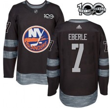 Pánské Dres New York Islanders Jordan Eberle 7 1917-2017 100th Anniversary Patch Černá Authentic