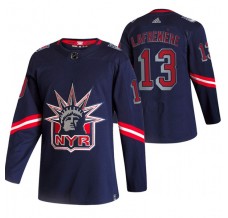 Pánské Dres New York Rangers Alexis Lafrenière 13 2020-21 Reverse Retro Námořnická Modrá Authentic