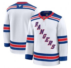 Pánské Dres New York Rangers Blank Bílá Premium Venkovní