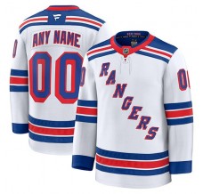 Pánské Dres New York Rangers Custom Bílá Premium Venkovní