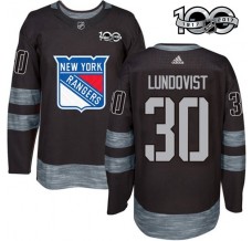 Pánské Dres New York Rangers Henrik Lundqvist 30 1917-2017 100th Anniversary Patch Černá Authentic