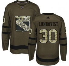 Pánské Dres New York Rangers Henrik Lundqvist 30 Maskáčová Zelená Authentic