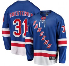 Pánské Dres New York Rangers Igor Shesterkin 31 Modrá Breakaway Domácí
