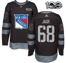 Pánské Dres New York Rangers Jaromir Jagr 68 1917-2017 100th Anniversary Patch Černá Authentic