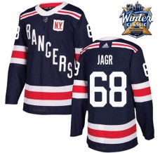 Pánské Dres New York Rangers Jaromir Jagr 68 2018 Winter Classic Patch Námořnická Modrá Authentic