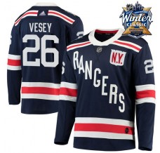 Pánské Dres New York Rangers Jimmy Vesey 26 2018 Winter Classic Patch Námořnická Modrá Authentic