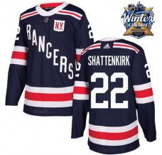 Pánské Dres New York Rangers Kevin Shattenkirk 22 2018 Winter Classic Patch Námořnická Modrá Authentic