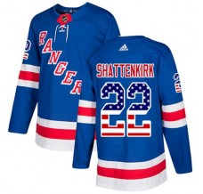 Pánské Dres New York Rangers Kevin Shattenkirk 22 USA Flag Fashion Modrá Authentic