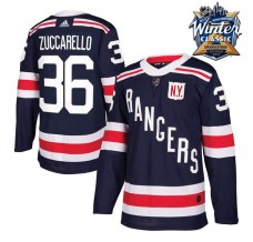 Pánské Dres New York Rangers Mats Zuccarello 36 2018 Winter Classic Patch Námořnická Modrá Authentic