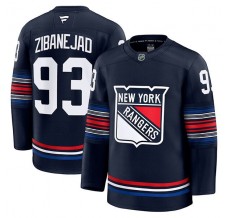 Pánské Dres New York Rangers Mika Zibanejad 93 Námořnická Modrá Premium Alternativní