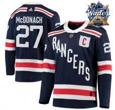 Pánské Dres New York Rangers Ryan McDonagh 27 2018 Winter Classic Captain Patches Námořnická Modrá Authentic