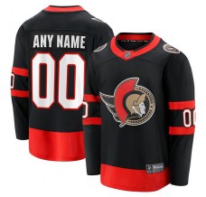 Pánské Dres Ottawa Senators Custom Černá Breakaway Domácí