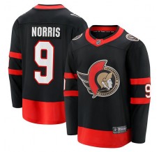 Pánské Dres Ottawa Senators Josh Norris 9 Černá Breakaway Domácí