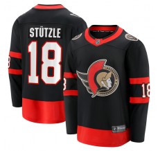 Pánské Dres Ottawa Senators Tim Stützle 18 Černá Breakaway Domácí