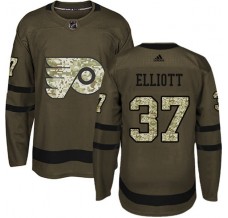 Pánské Dres Philadelphia Flyers Brian Elliott 37 Maskáčová Zelená Authentic
