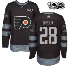 Pánské Dres Philadelphia Flyers Claude Giroux 28 1917-2017 100th Anniversary Patch Černá Authentic