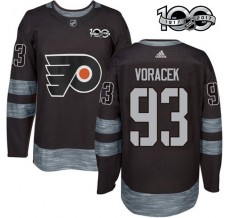 Pánské Dres Philadelphia Flyers Jakub Voracek 93 1917-2017 100th Anniversary Patch Černá Authentic