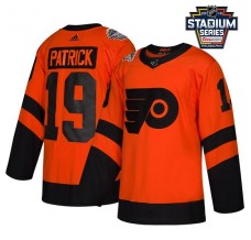 Pánské Dres Philadelphia Flyers Nolan Patrick 19 2019 Stadium Series Patch Černá Authentic