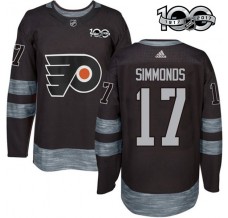 Pánské Dres Philadelphia Flyers Wayne Simmonds 17 1917-2017 100th Anniversary Patch Černá Authentic