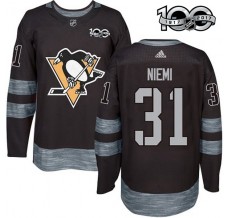 Pánské Dres Pittsburgh Penguins Antti Niemi 31 1917-2017 100th Anniversary Patch Černá Authentic