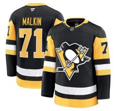 Pánské Dres Pittsburgh Penguins Evgeni Malkin 71 Černá Premium Domácí