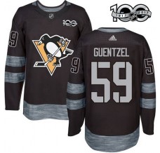 Pánské Dres Pittsburgh Penguins Jake Guentzel 59 1917-2017 100th Anniversary Patch Černá Authentic