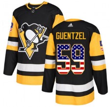 Pánské Dres Pittsburgh Penguins Jake Guentzel 59 USA Flag Fashion Černá Authentic