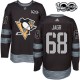 Pánské Dres Pittsburgh Penguins Jaromir Jagr 68 1917-2017 100th Anniversary Patch Černá Authentic