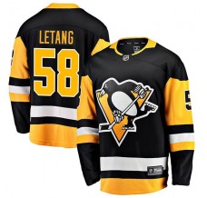 Pánské Dres Pittsburgh Penguins Kris Letang 58 Černá Breakaway Domácí