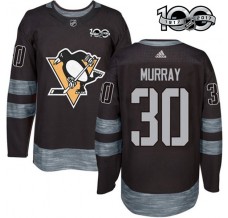 Pánské Dres Pittsburgh Penguins Matt Murray 30 1917-2017 100th Anniversary Patch Černá Authentic
