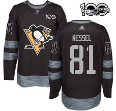 Pánské Dres Pittsburgh Penguins Phil Kessel 81 1917-2017 100th Anniversary Patch Černá Authentic