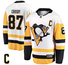 Pánské Dres Pittsburgh Penguins Sidney Crosby 87 Captain Patch Bílá Premier Breakaway Venkovní