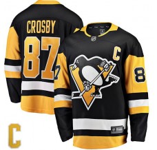Pánské Dres Pittsburgh Penguins Sidney Crosby 87 Captain Patch Černá Breakaway Domácí