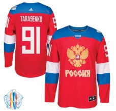 Pánské Dres Rusko Vladimir Tarasenko 91 2016 World Cup of Hockey Červená Authentic