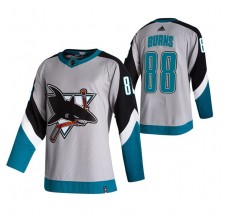 Pánské Dres San Jose Sharks Brent Burns 88 2020-21 Reverse Retro Šedá Authentic