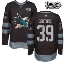Pánské Dres San Jose Sharks Logan Couture 39 1917-2017 100th Anniversary Patch Černá Authentic