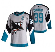 Pánské Dres San Jose Sharks Logan Couture 39 2020-21 Reverse Retro Šedá Authentic