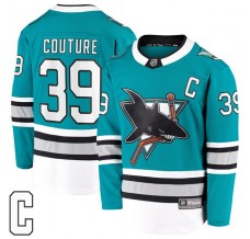 Pánské Dres San Jose Sharks Logan Couture 39 30th Anniversary Captain Patch Tyrkysová Premier Breakaway Alternativní