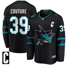 Pánské Dres San Jose Sharks Logan Couture 39 Captain Patch Černá Premier Breakaway Alternativní