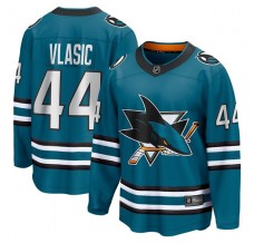 Pánské Dres San Jose Sharks Marc-Edouard Vlasic 44 Tyrkysová Breakaway Domácí
