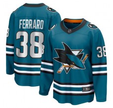 Pánské Dres San Jose Sharks Mario Ferraro 38 Tyrkysová Breakaway Domácí