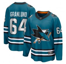 Pánské Dres San Jose Sharks Mikael Granlund 64 Tyrkysová Breakaway Domácí