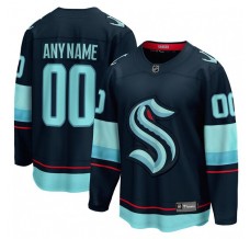 Pánské Dres Seattle Kraken Custom Modrá Breakaway Domácí