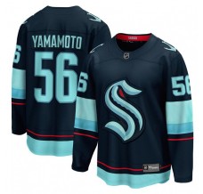 Pánské Dres Seattle Kraken Kailer Yamamoto 56 Modrá Breakaway Domácí