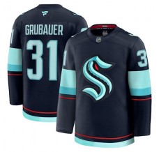 Pánské Dres Seattle Kraken Philipp Grubauer 31 Modrá Premium Domácí