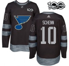 Pánské Dres St. Louis Blues Brayden Schenn 10 1917-2017 100th Anniversary Patch Černá Authentic