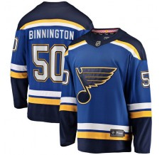 Pánské Dres St. Louis Blues Jordan Binnington 50 Modrá Breakaway Domácí